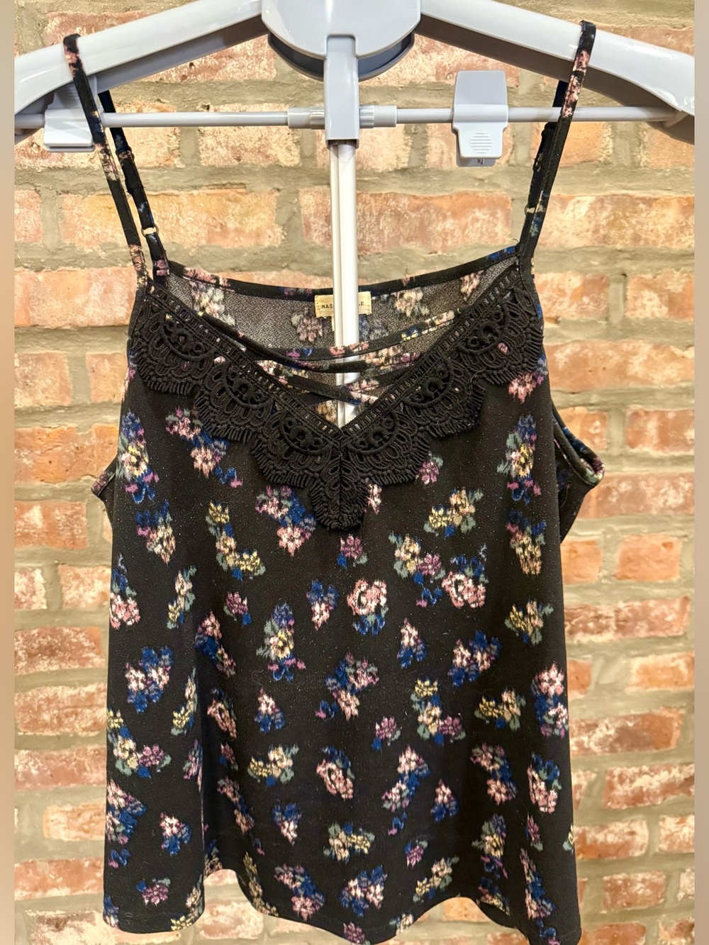 Mason & Belle Floral Lace Cami Tank Top Size M - Picture 1 of 3